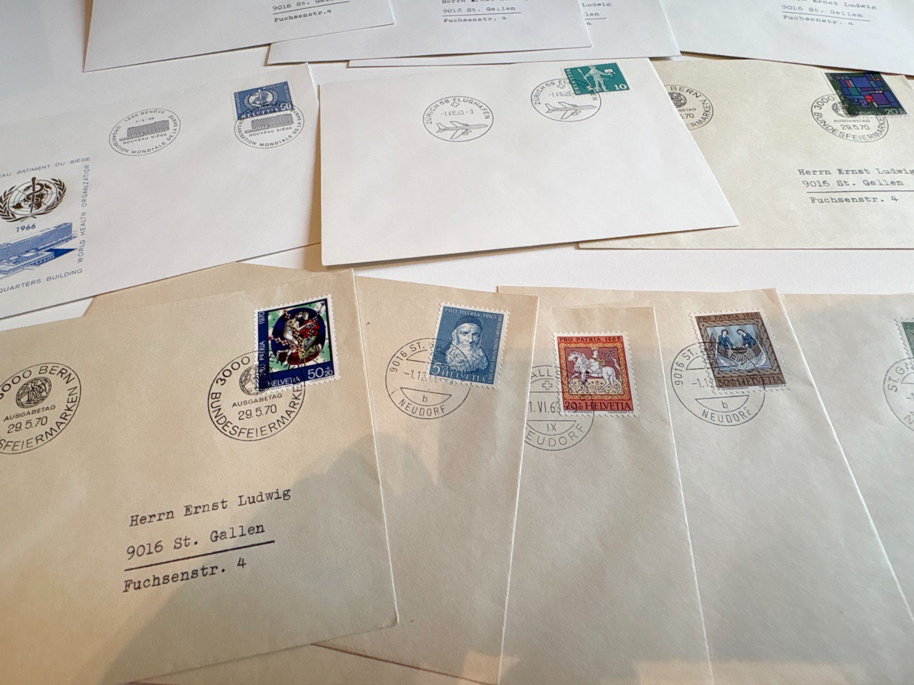 Tutti i francobolli: PRO PATRIA LOT FDC – Usato da Riva san vitale venduto da abd_p86k 1