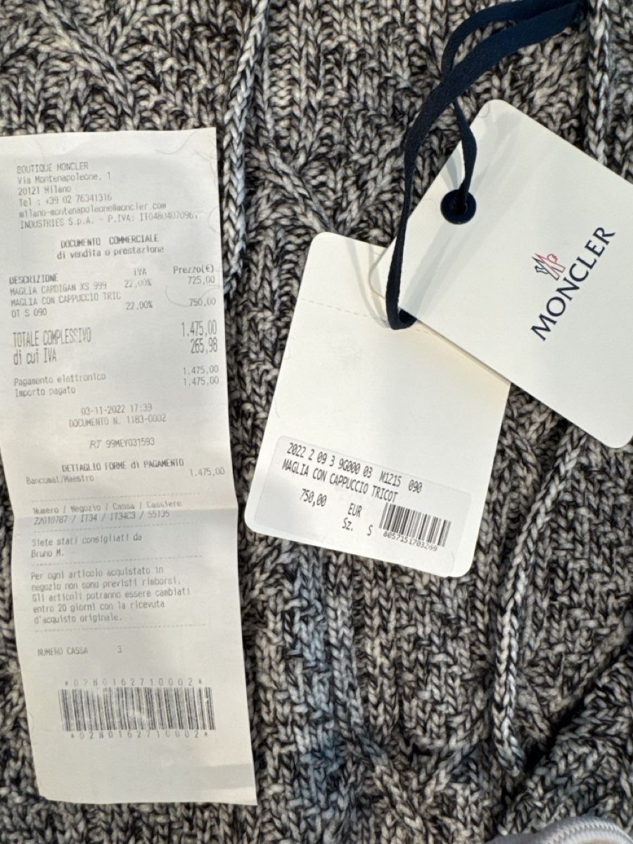 Moncler Pullover & Sweatshirts: Moncler Strickpullover – Neu (gemäss Beschreibung) aus Kilchberg ZH von Mskb 1