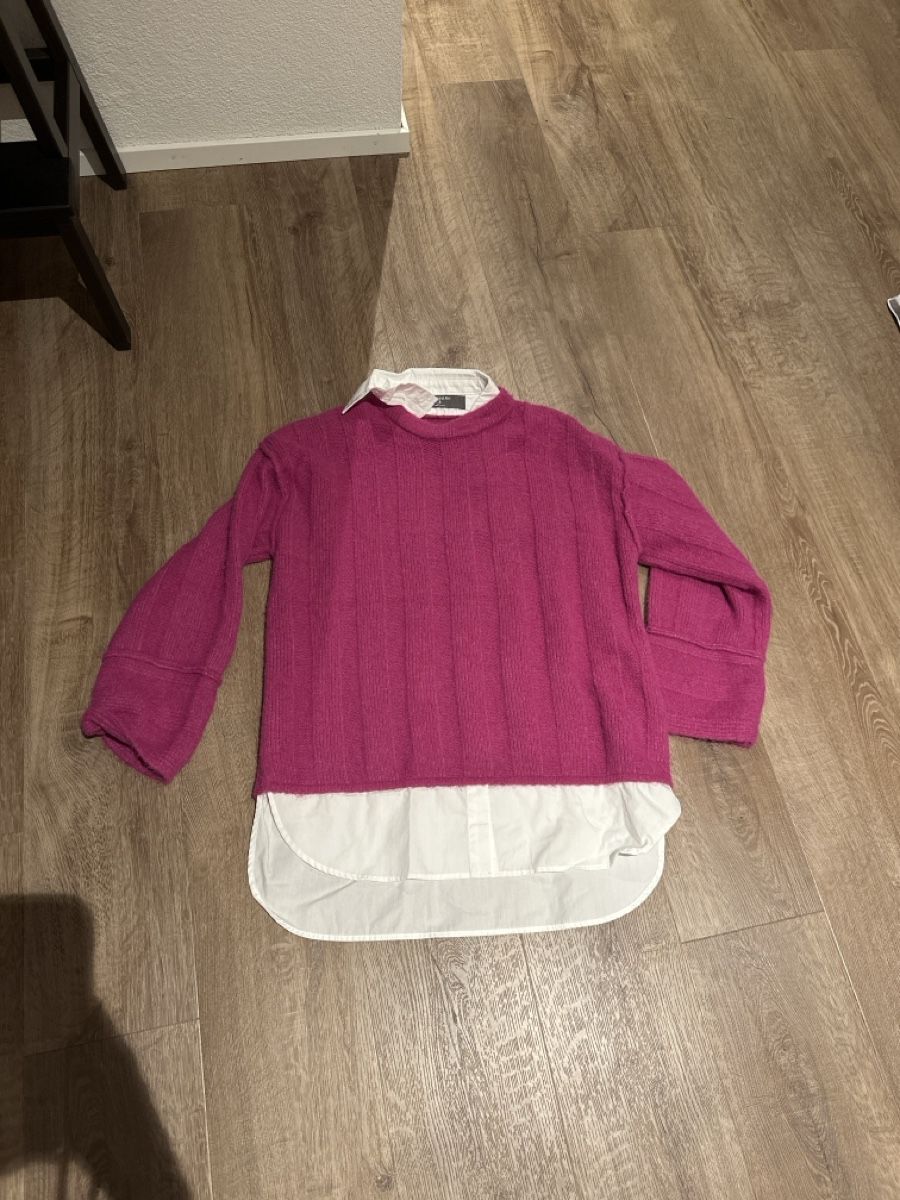 Primark Maglioni & Felpe: Pullover mit Hemd Einsatz pink weiss guter Zustand – Nuovo (secondo la descrizione) da Rapperswil SG venduto da Anci_3