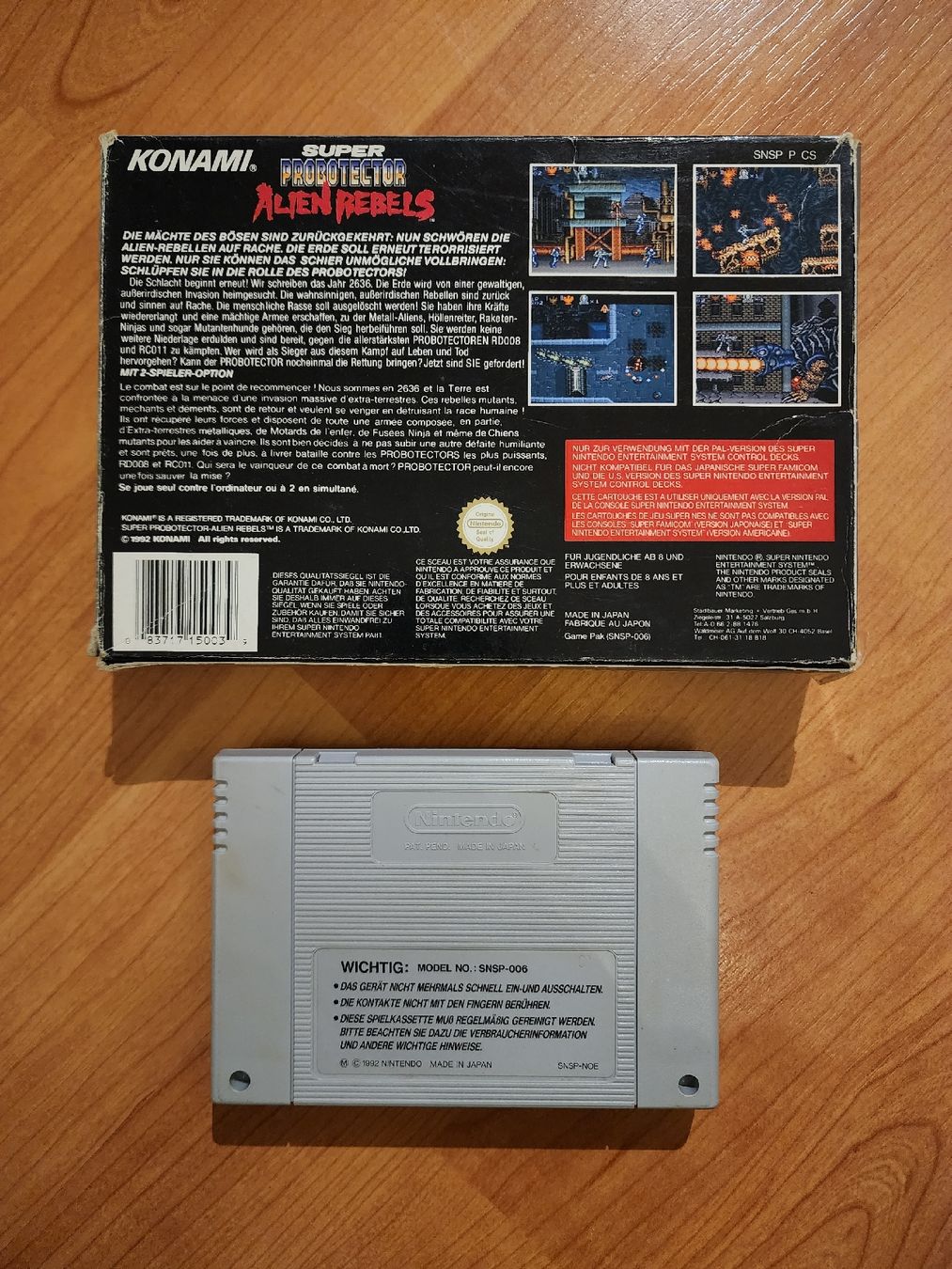 Nintendo Spiele: Super Probotector – Alien Rebels – Super Nintendo (SNES) – Gebraucht aus Berneck von erato6 2