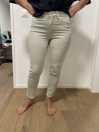 Cambio Jeans Gr. 36/38 Vintage Edition Hellgrau Hose Sommer