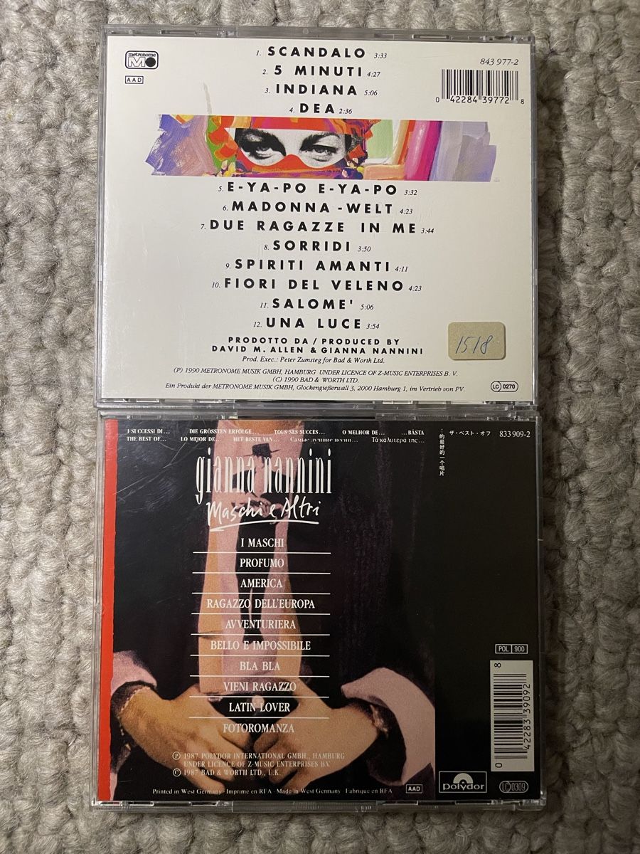 CD: 2x Gianna Nannini – Usato da Reinach AG venduto da trigger7811 1