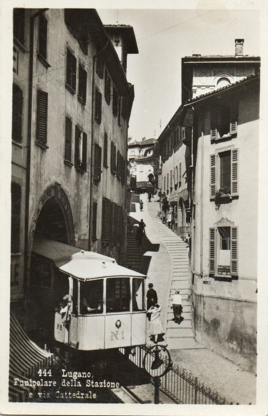 Cartoline postali: Lugano - Funicolare della Stazione – Nuovo (secondo la descrizione) da Melano venduto da pisonsdro