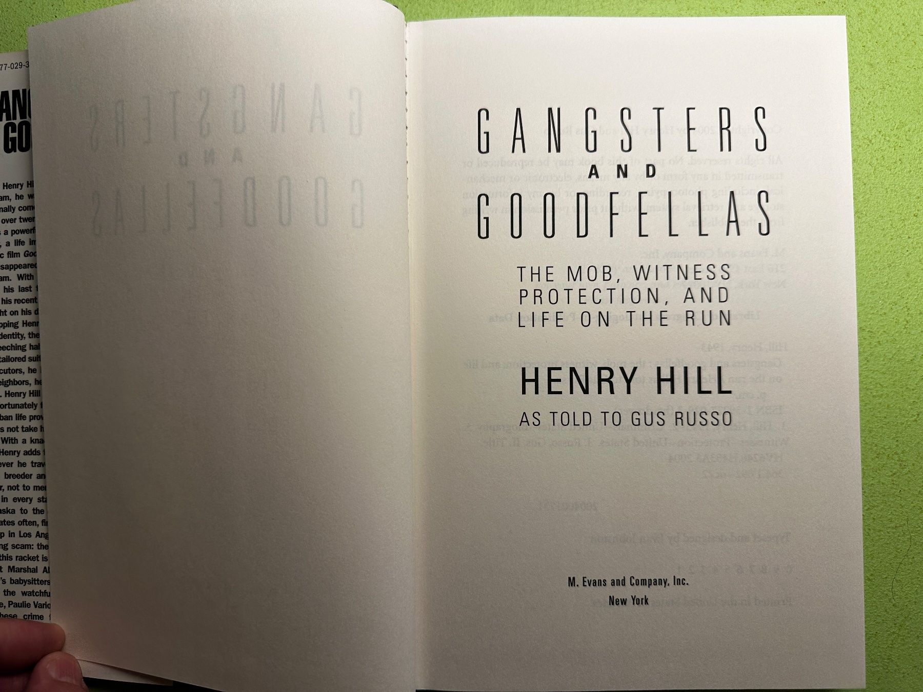 Libri: Henry Hill: Gangsters and Goodfellas. – Usato da Zürich venduto da allp 2