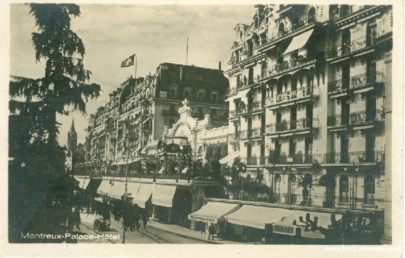Ansichtskarten: Montreux - Palace Hôtel + c1920 – Gebraucht aus Emmenbrücke von teestube