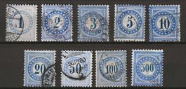 1878 : Porto Serie Nr. 1N - 9IN : KP 180.--
