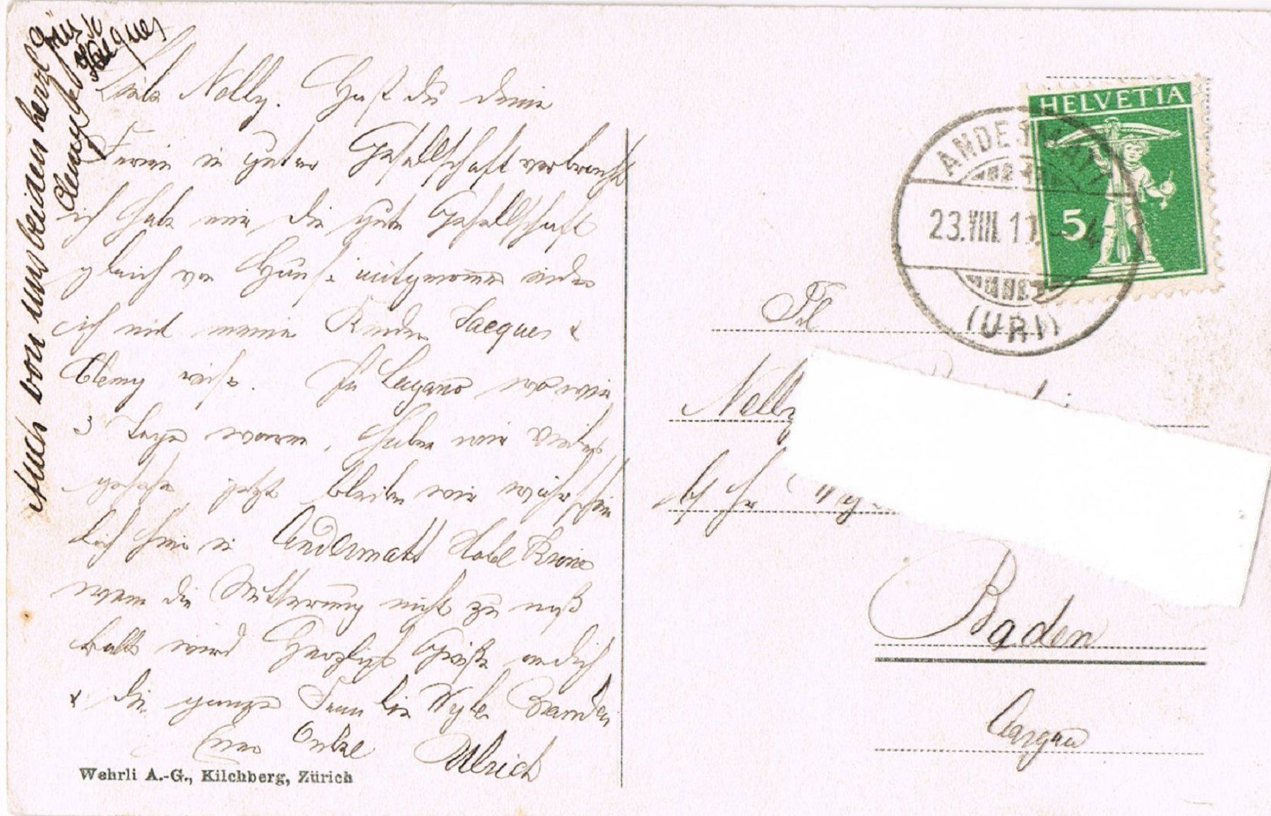 Cartoline postali: Gotthardbahn Nordseite, alte AK – Usato da Buchs AG venduto da Baerfisch 1