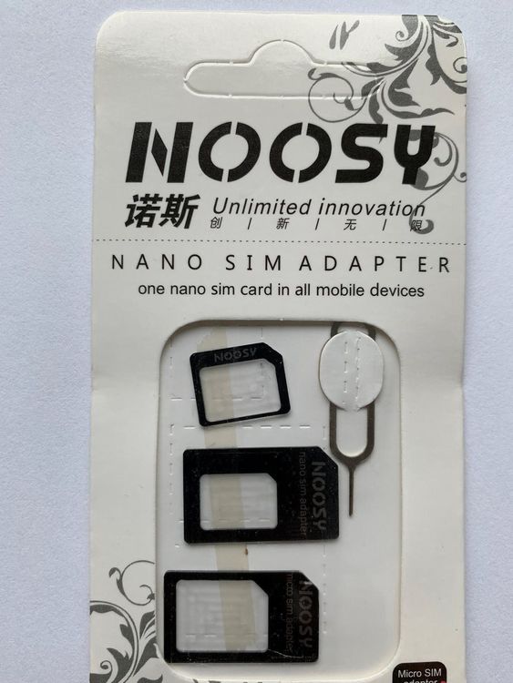 Nano Micro SIM Karten Adapter, 4in1 (Neu und originalverpackt) in ...