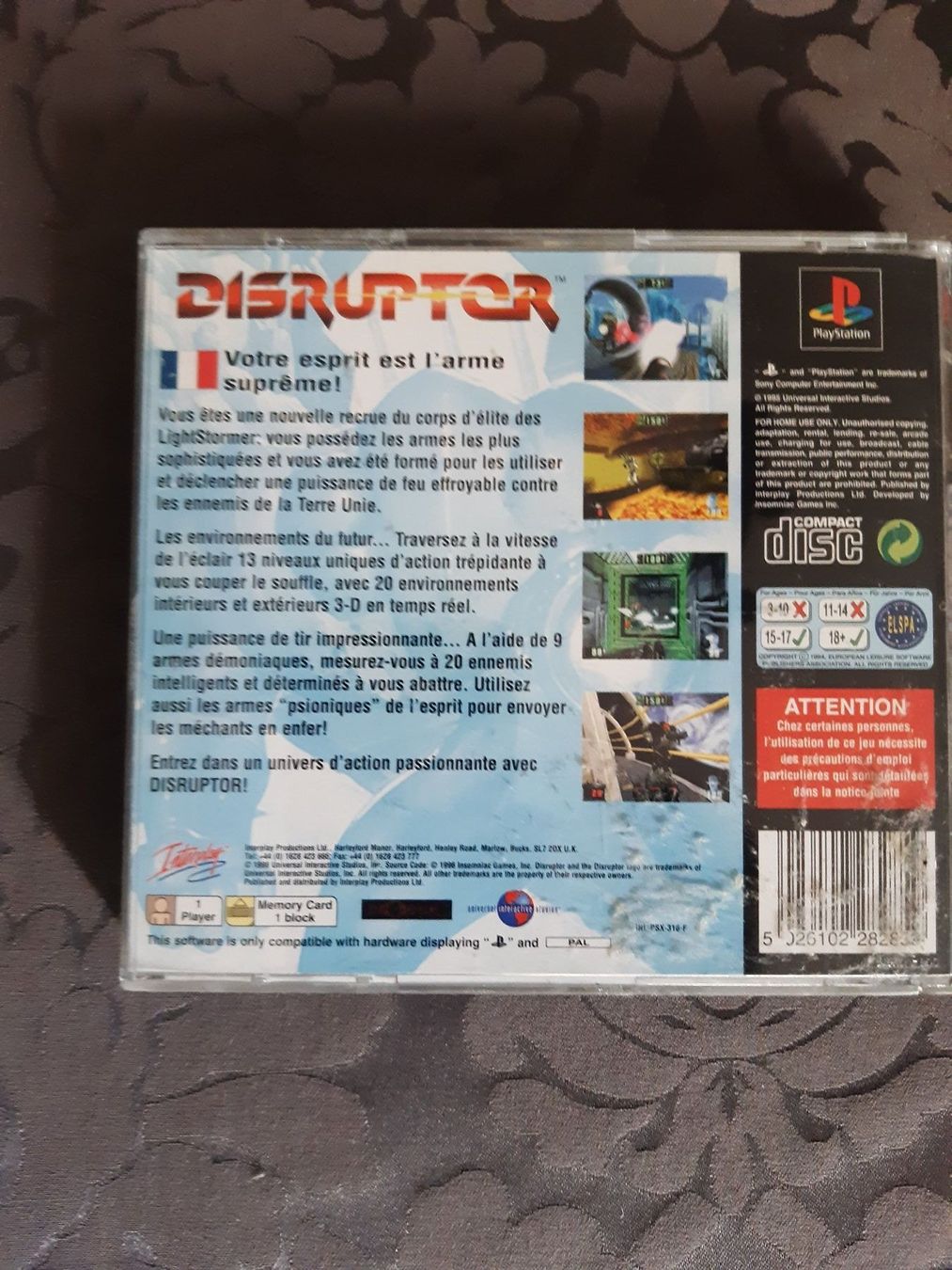 Sony Giochi: Disruptor - PlayStation One (PAL FR) – Usato da Denges venduto da old-school-89 2