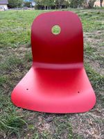 Siège de chaise en bois rouge état neuf lot de 4 pièces