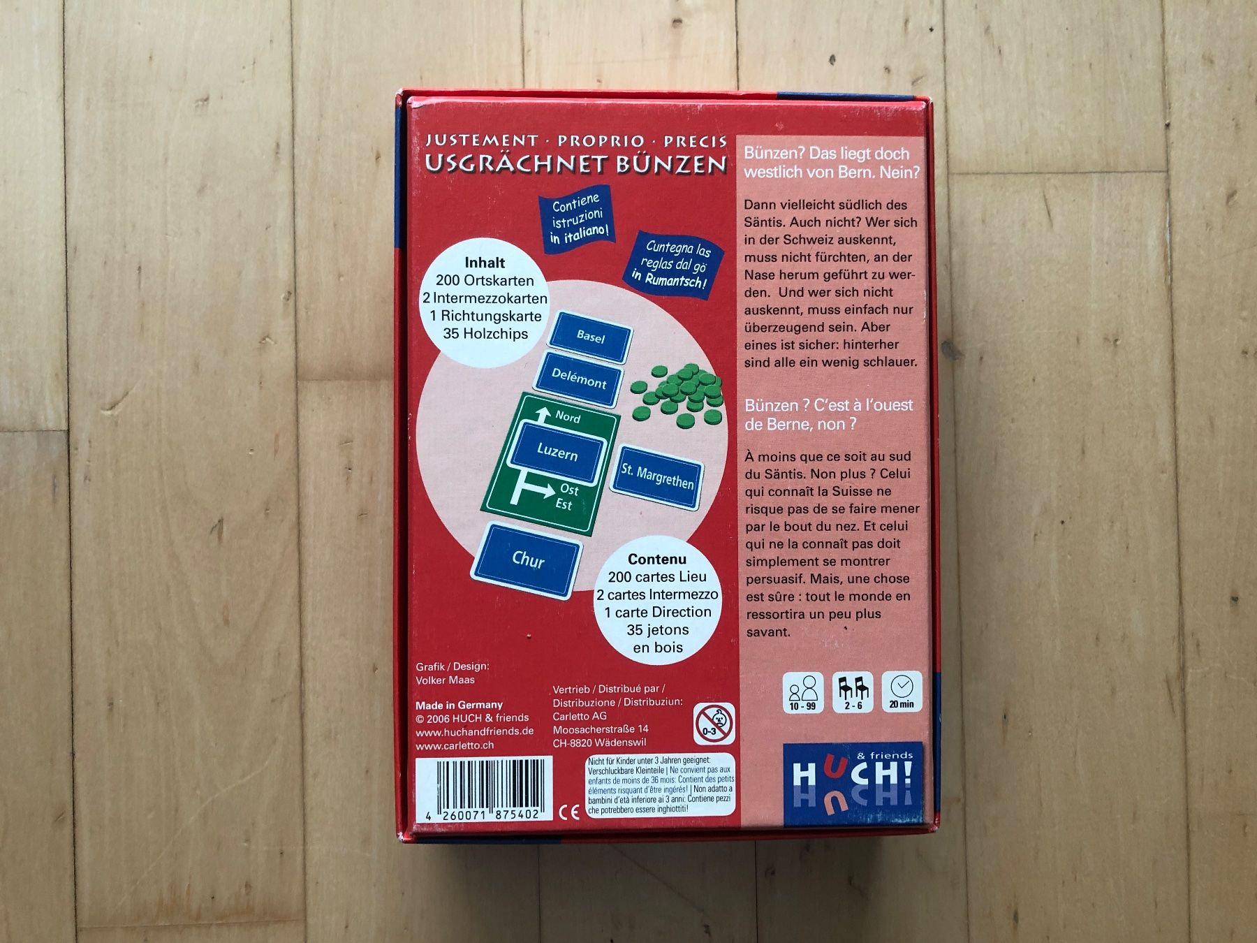 Giochi: USGRÄCHNET BÜNZEN top !! – Nuovo (secondo la descrizione) da Wallisellen venduto da Fax 2