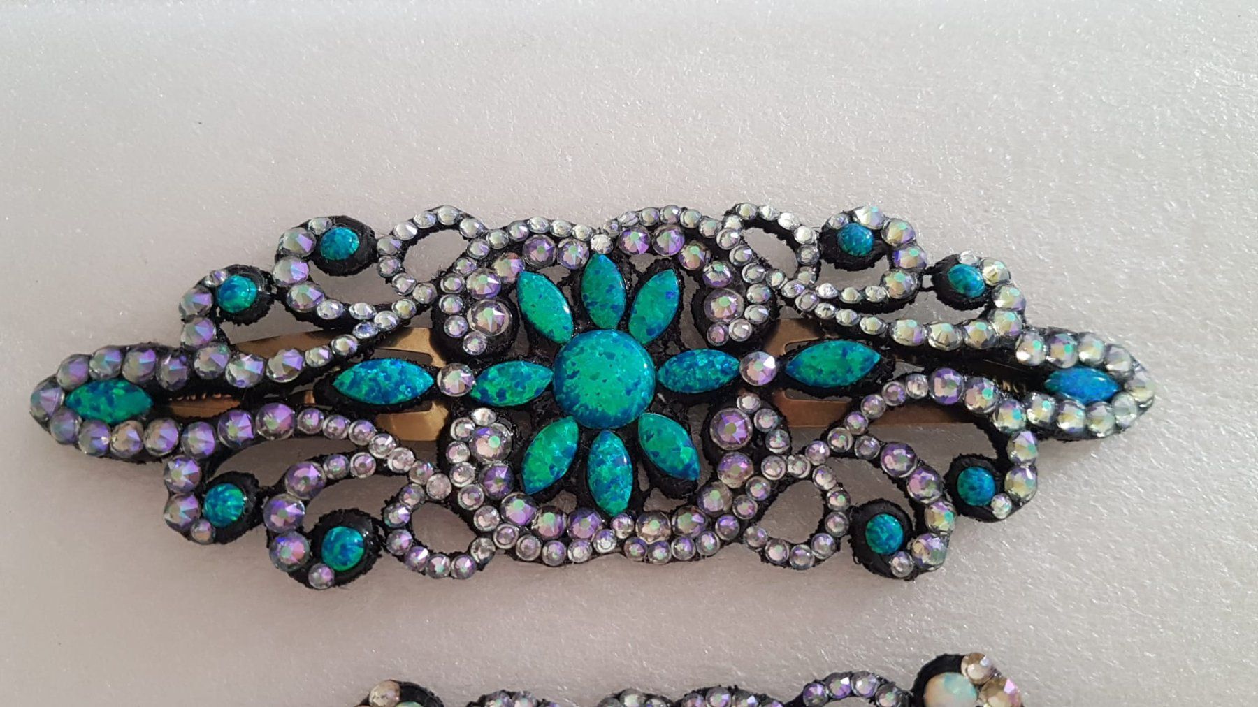 Accessori per capelli: Haarspange mit Swarovski Steinen 13cm. – Nuovo (secondo la descrizione) da Zürich venduto da 280_yc86 3