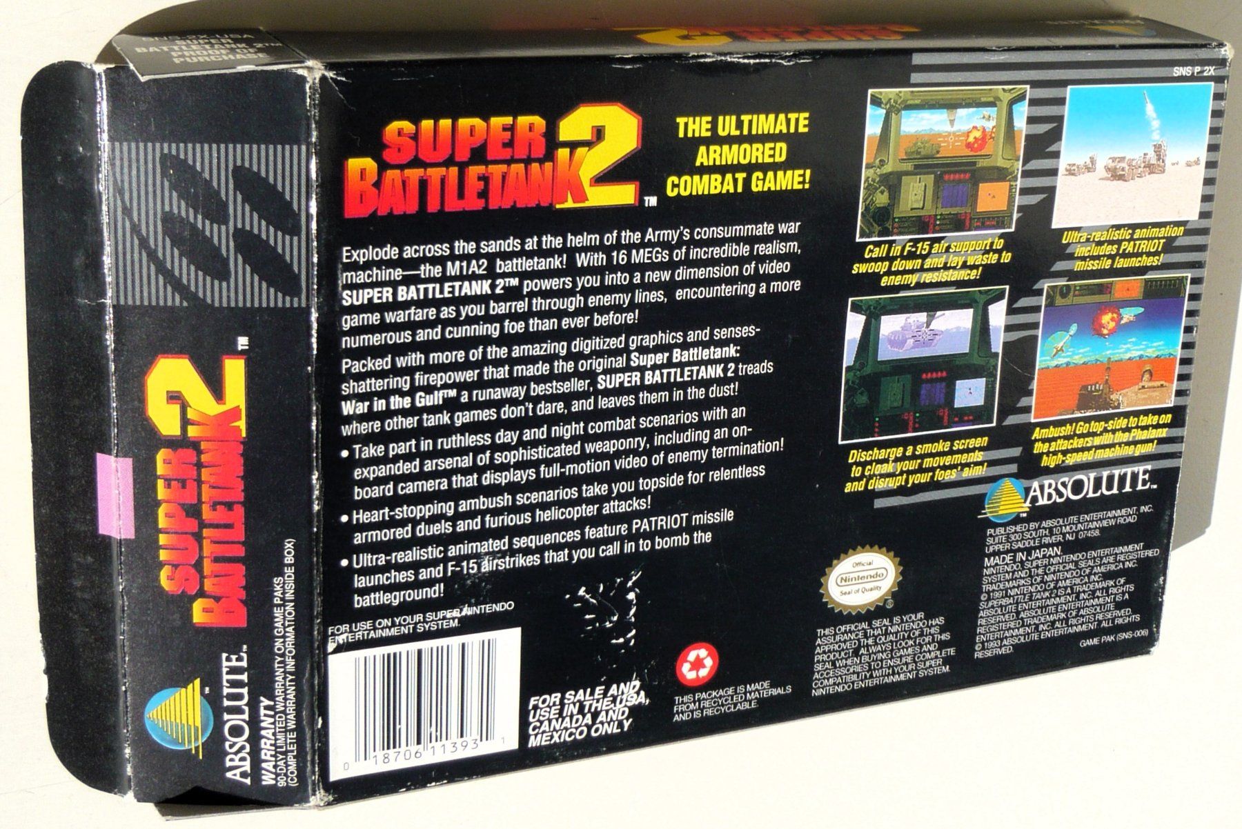 Nintendo Spiele: SNES: Super Battletank 2 – Gebraucht aus Onex von Jaguar1986 3
