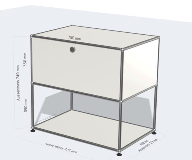 USM Scaffali: Usm Haller Highboard (cafe ,drucker tisch) – Usato da Nidau venduto da Eisblume 4