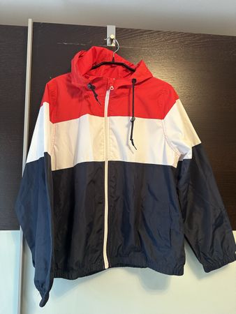 Windjacke rot/weiss/blau Gr. 42
