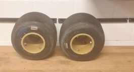 Zwei Gokart Felgen Standart Hinterachse