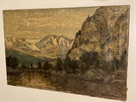 Lewis Henry Meakin (1850-1917) Landschaftsgemälde signiert
