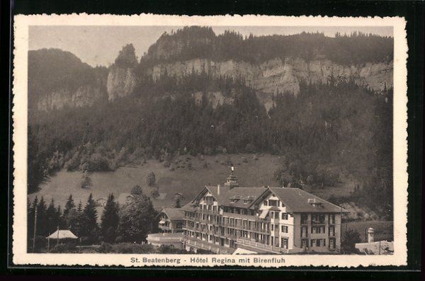 Cartoline postali: St. Beatenberg, Hotel Regina mit Birenfl – Usato da Berlin venduto da bartko-reher