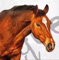 Serviette horse head (1523) 2Stk.