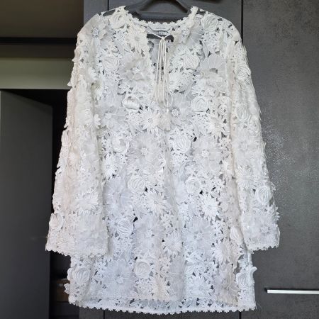 🐸 BLÜTEN TRAUM KLEID M MIT BLUMEN SPITZE VON H&M EDITION