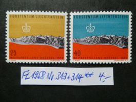 FL 1958 Nr. 313+314 postfrisch