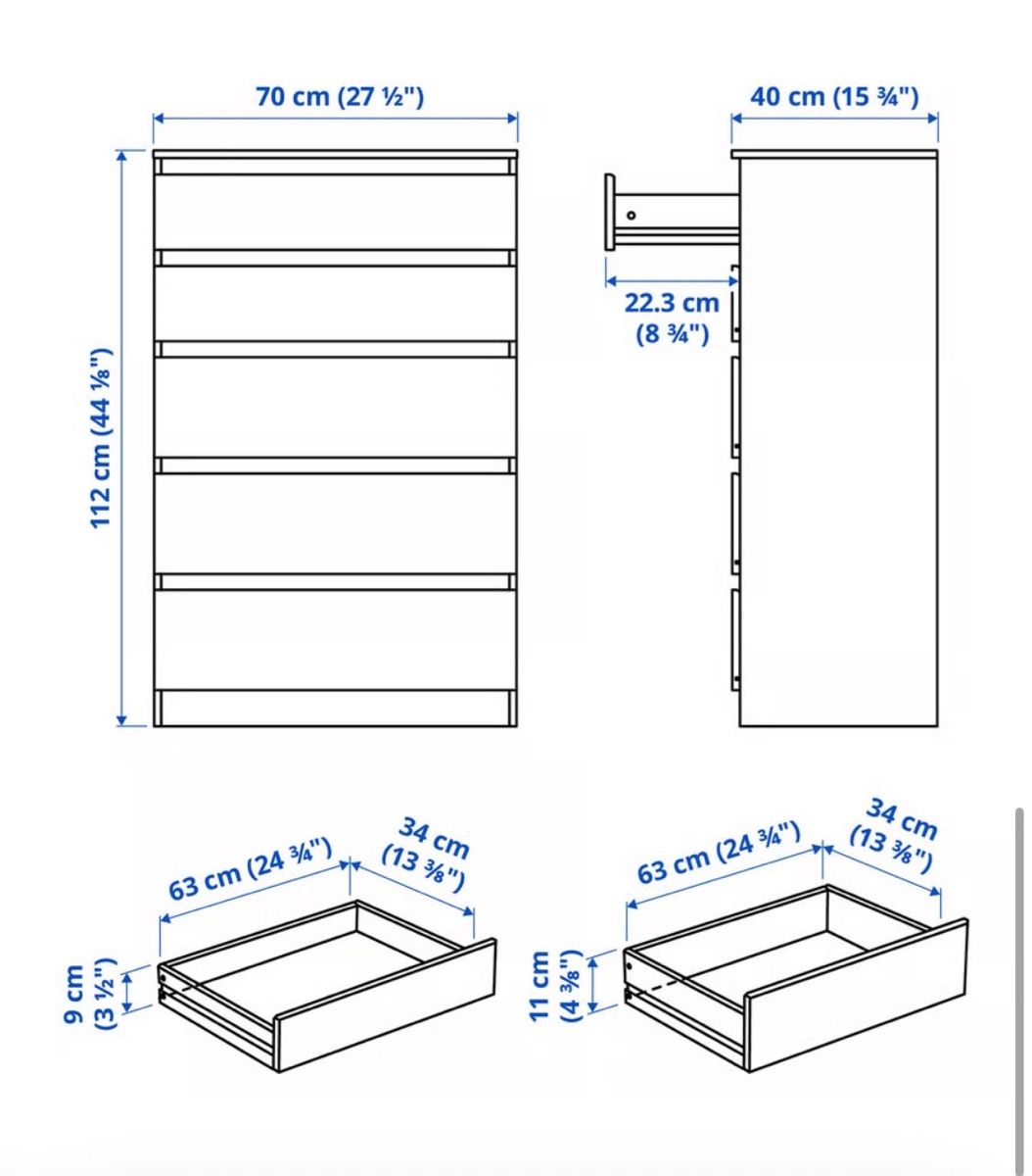 Commodes: NEU Weisse Kommode 5 Schubladen IKEA – Neuf (Voir description) à Zürich par zar_hw8p 3