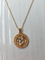 ZODIAK Kette [Wassermann] goldfarbe Astrologie Schmuck NEU