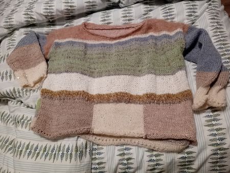 Damen Pullover gestrickt mehrfarbig gr.40