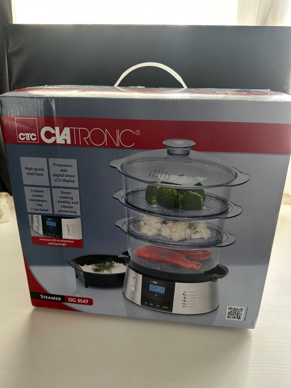 Elettrodomestici da cucina: Dampfgarer von Clatronic NEU – Nuovo e nell'imballaggio originale da Wagenhausen venduto da vintagesecondhand 3