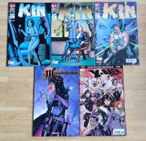 3 Comics "Kin", 1 Comic "X-Men", 1 Comic "the Magdalena"