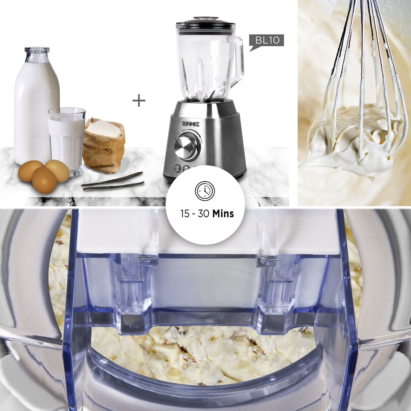 Toutes les machines: Eismaschine Eisbereiter Softeismaschine 1,5L ohne Kompressor – Neuf avec emballage d'origine à Herisau par Serenco 4