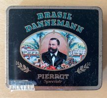 Zigarrendose BRASIL DANNEMANN PIERROT Blechschachtel Vintage