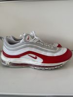 Nike Air Max 97 Gr. 45.5 Rot Weiss Schuhe Sneaker Turnschuhe