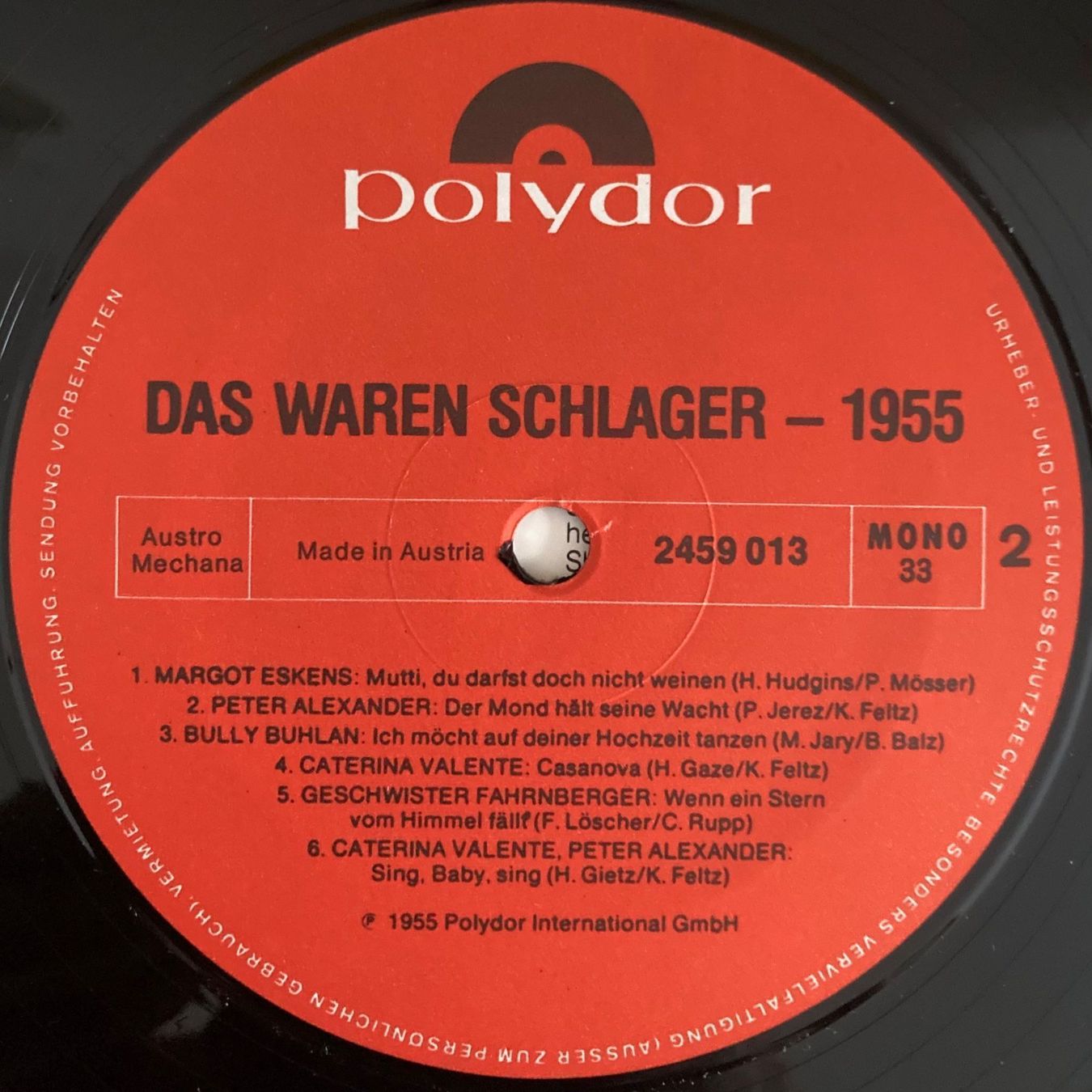 Dischi in vinile: VARIOUS 🔸Das waren Schlager 1955 LP – Usato da Wettingen venduto da 12.Zoll.Vinyl 4