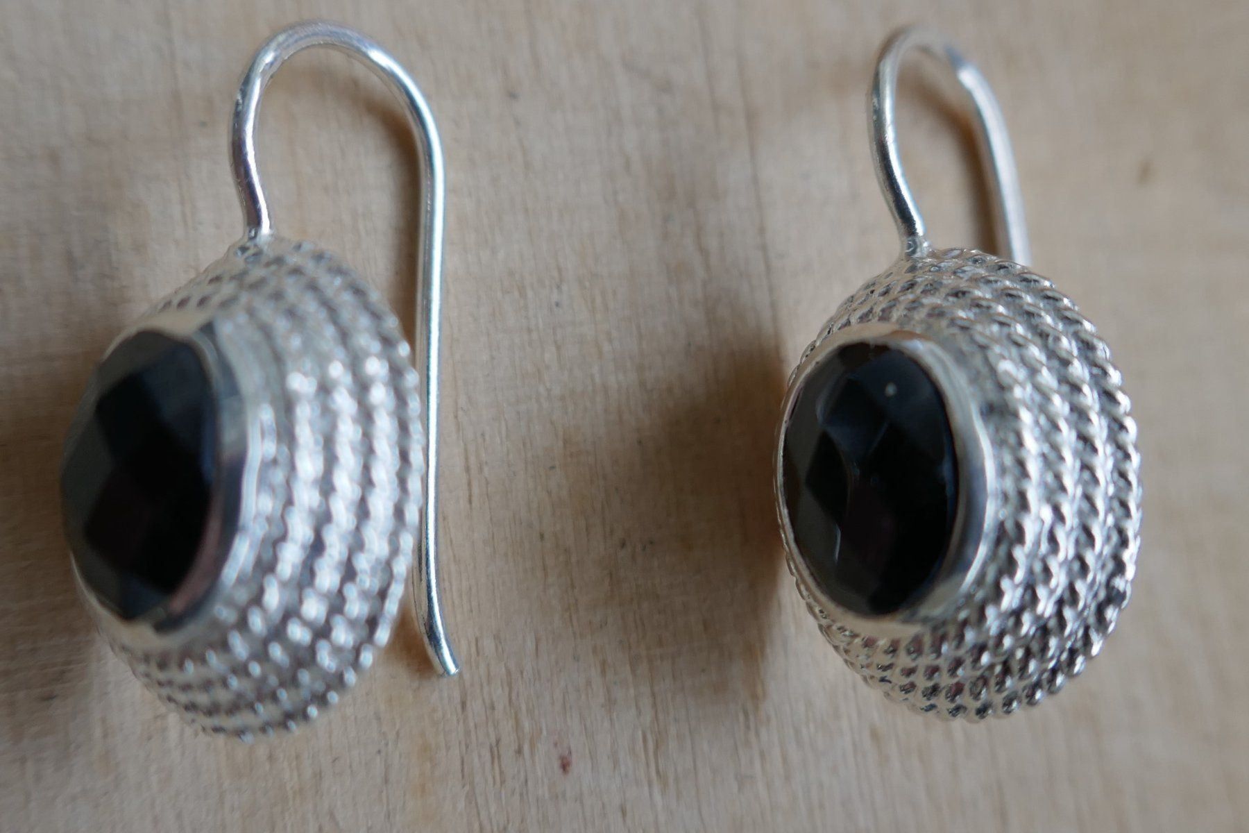 Orecchini pendenti & Orecchini a lobo: Ohrhänger in Silber mit Onyx – Nuovo (secondo la descrizione) da Arboldswil venduto da estrella925 3