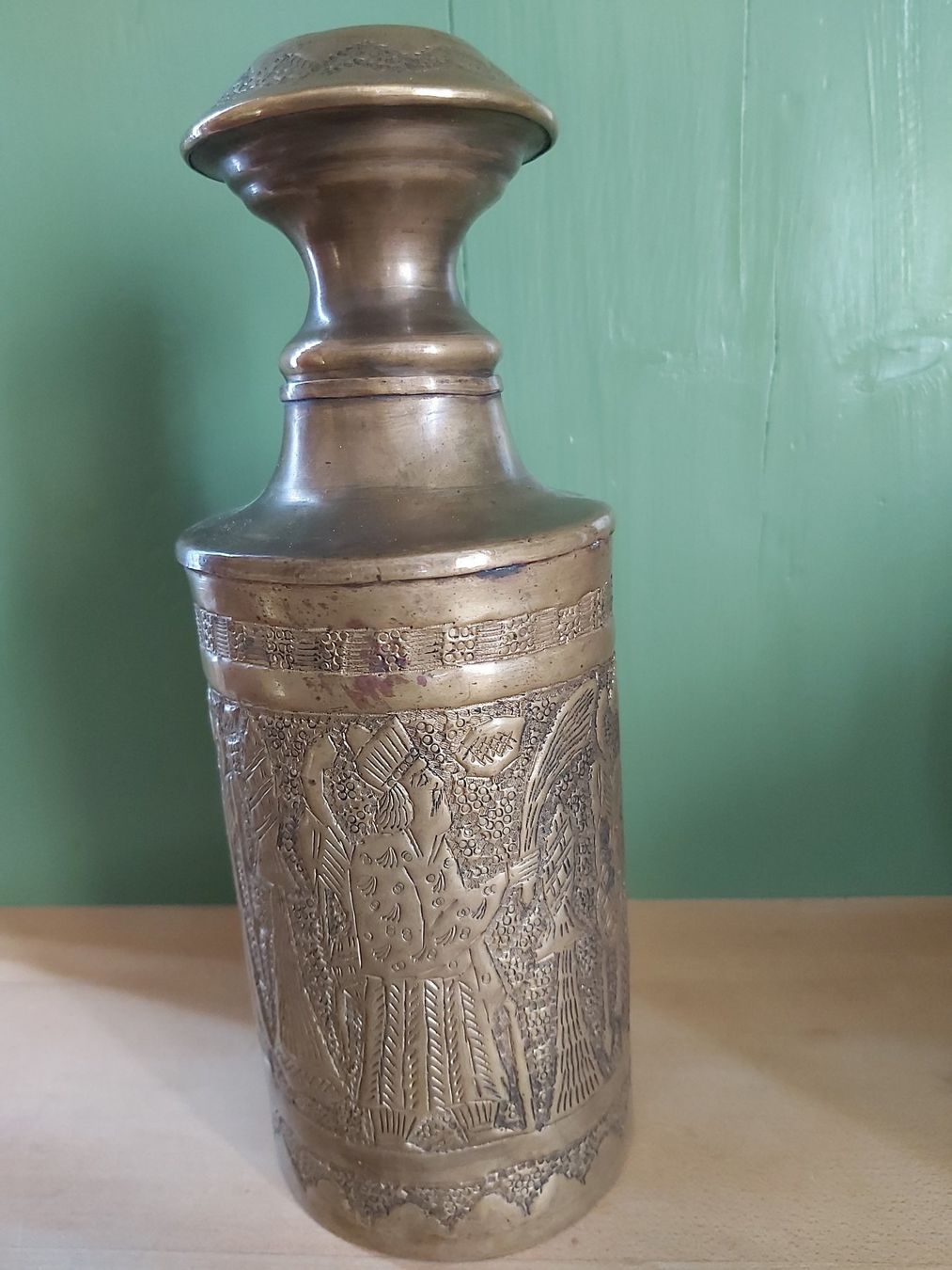 Flaschen: Versand möglich! Evtl. assyrisch Messing Flasche, Deckel – Gebraucht aus Winterthur von Goldpipau 3