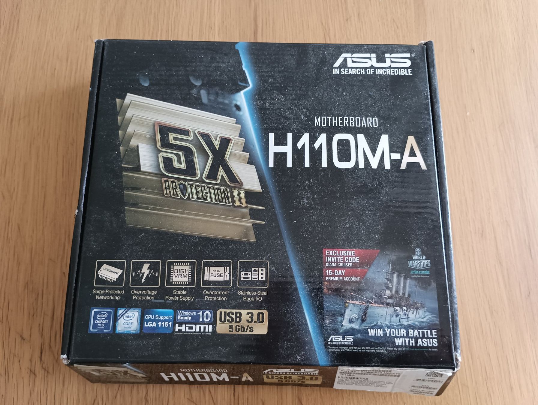 Asus Mainboards: Asus H110M-A mit Intel i5-6400 Prozessor – Gebraucht aus Basel von Jbeu06