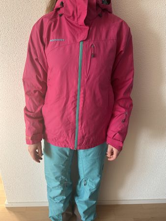 Mammut Ski Anzug, Pink/Türkis, Grösse XS