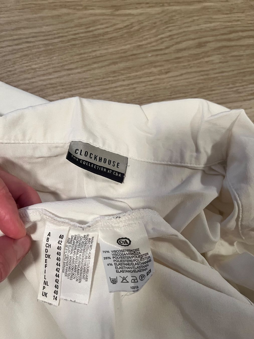 C&A Camicette: weisse Bluse, Grösse 40 – Usato da Lugano venduto da sweetyd84 2