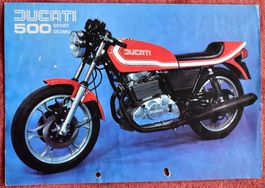 Ducati 500 SPORT DESMO , Prospekt , Testberichte