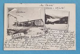 Davos - Schatzalp - Poststempel 1895 !!!!