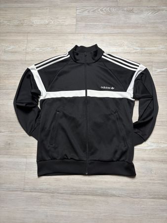 Adidas Firebird Jacke in schwarz/weiss Gr.L Top Zustand!