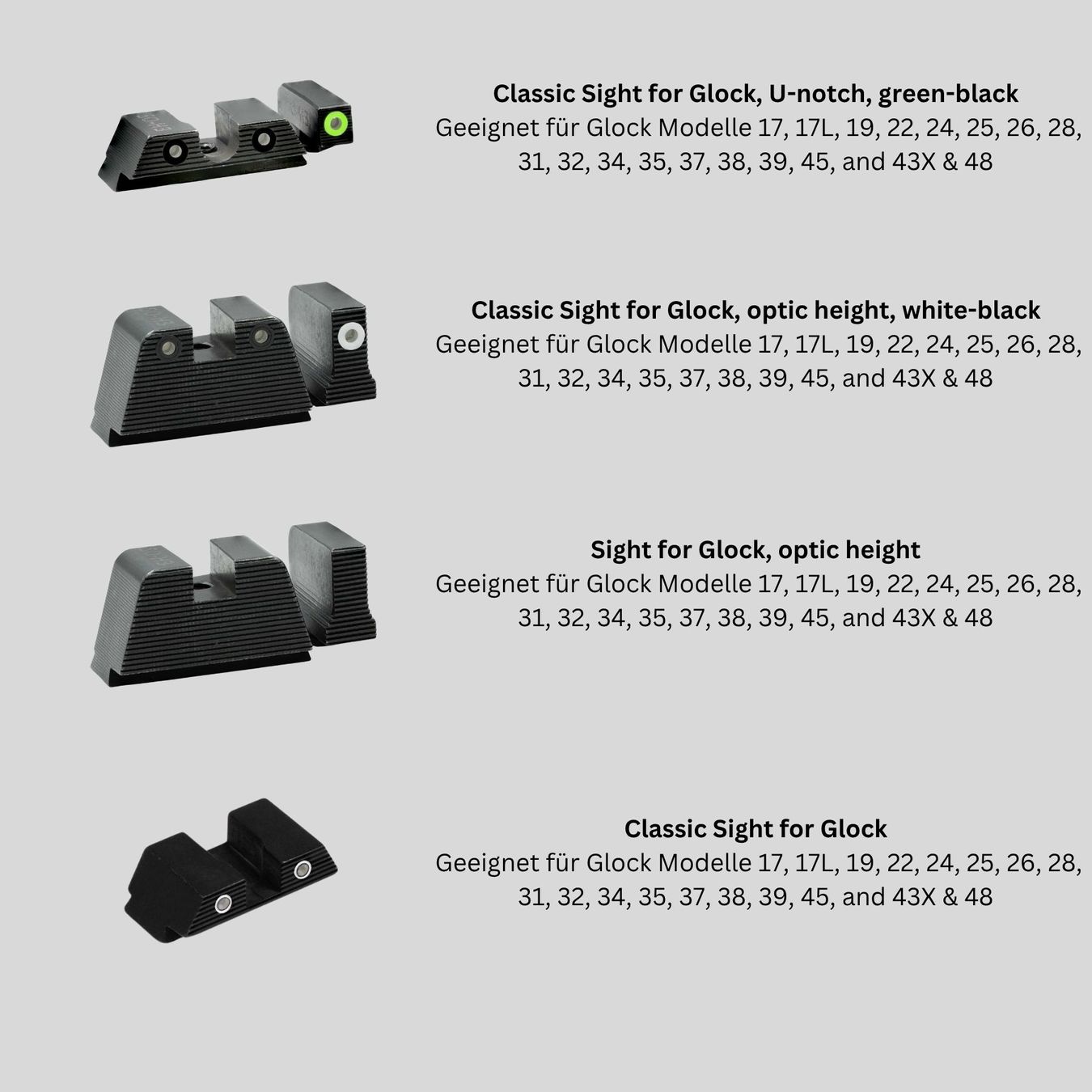 Dischi in vinile: GLOCK PLP Tritium Visier Vanguard Sights – Nuovo e nell'imballaggio originale da Emmen venduto da Pat-LU 4