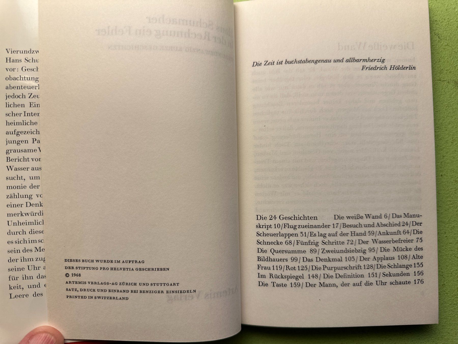 Libri: Hans Schumacher: In der Rechnung ein Fehler. – Usato da Zürich venduto da allp 3