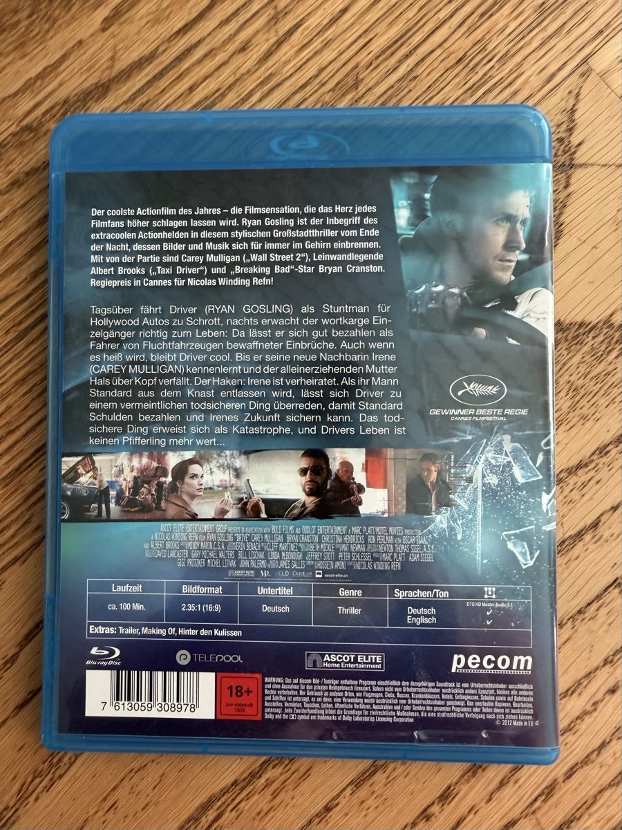 Alle DVDs: DRIVE Blu Ray Neuwertig  – Neu (gemäss Beschreibung) aus Hünenberg von Paddels 1