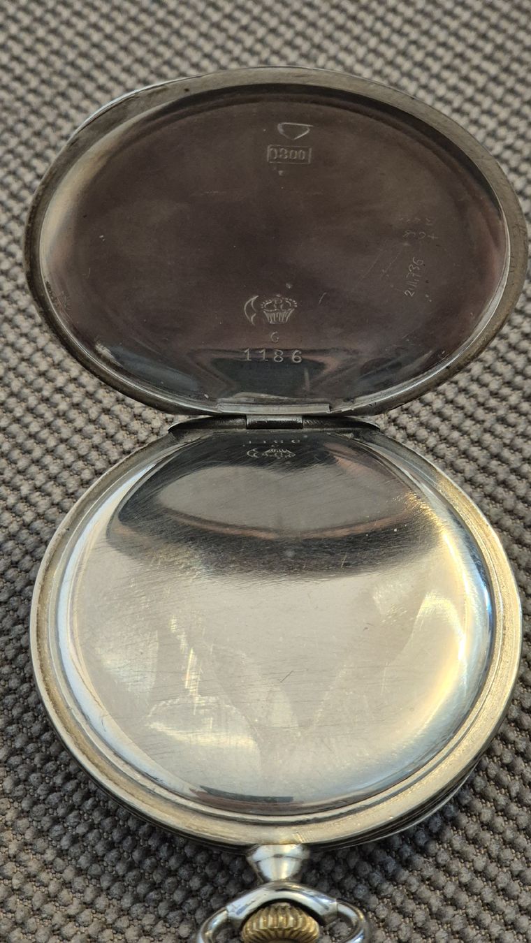 Uhren: Taschenuhr Tula Silber (800), sehr schön – Gebraucht aus Marbach SG von Zippo1401 4