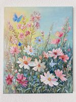 Gemälde auf Leinwand: Wiesenblumen.  Blumen. Handgemalt. Neu
