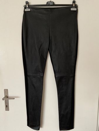 AKRIS Punto Leder Hose Gr L Schwarz NEU mit Etikette NP 1190
