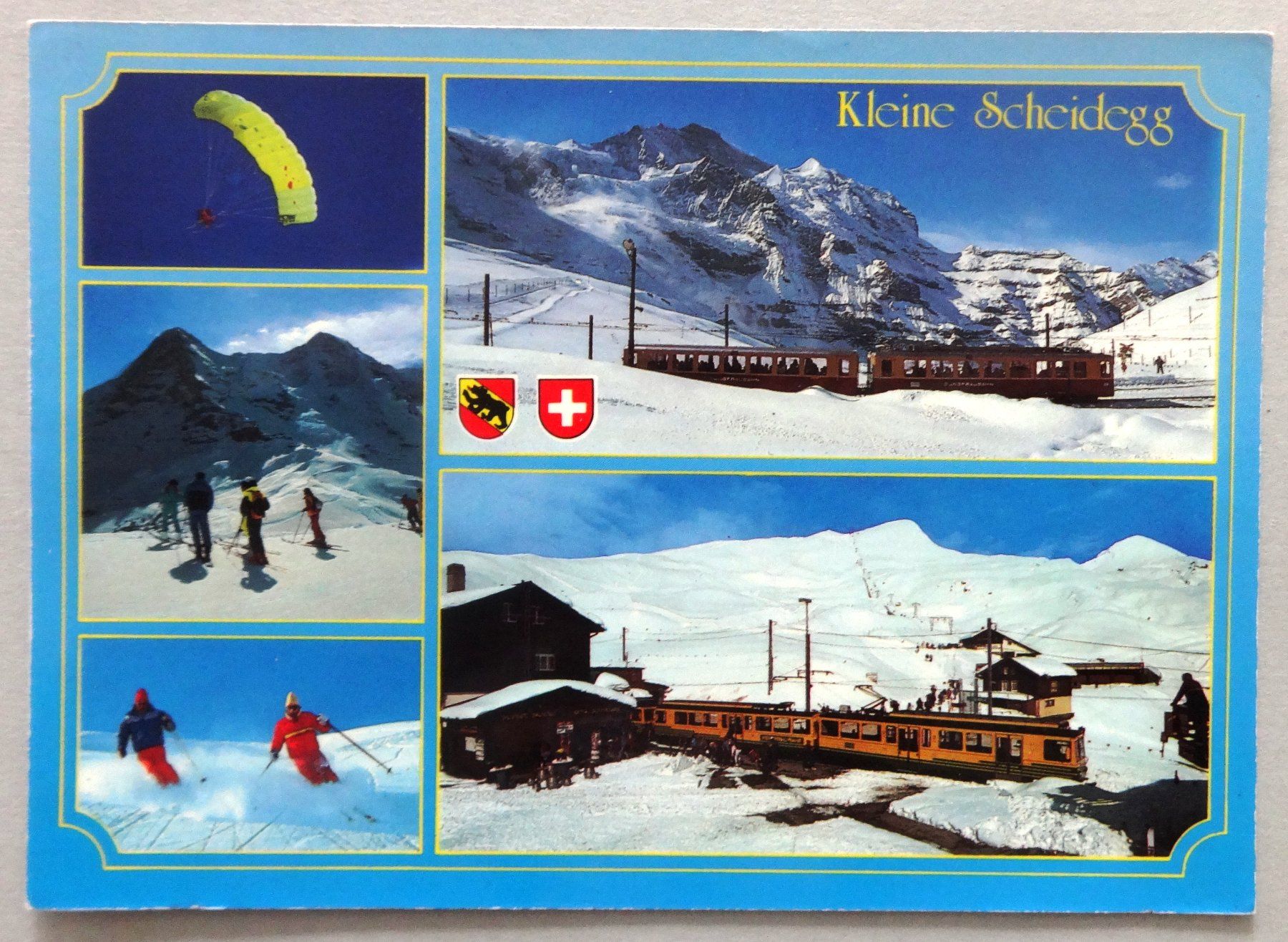 Ansichtskarten: Kleine Scheidegg 2061 m, B.O. – Gebraucht aus Fétigny von Billy2miny