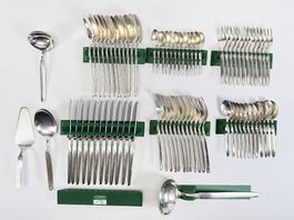 Versilbertes Besteck-Set Wirths 100 - 76-teilig - Vintage